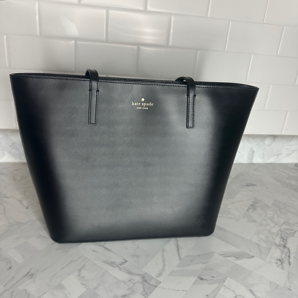 Kate Spade Black Leather Tote